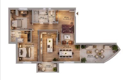 Appartements F3 Type A