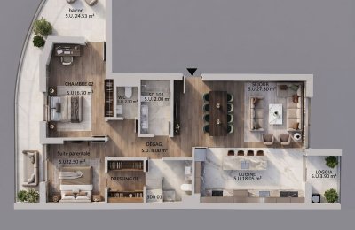 Appartements F3 Type B